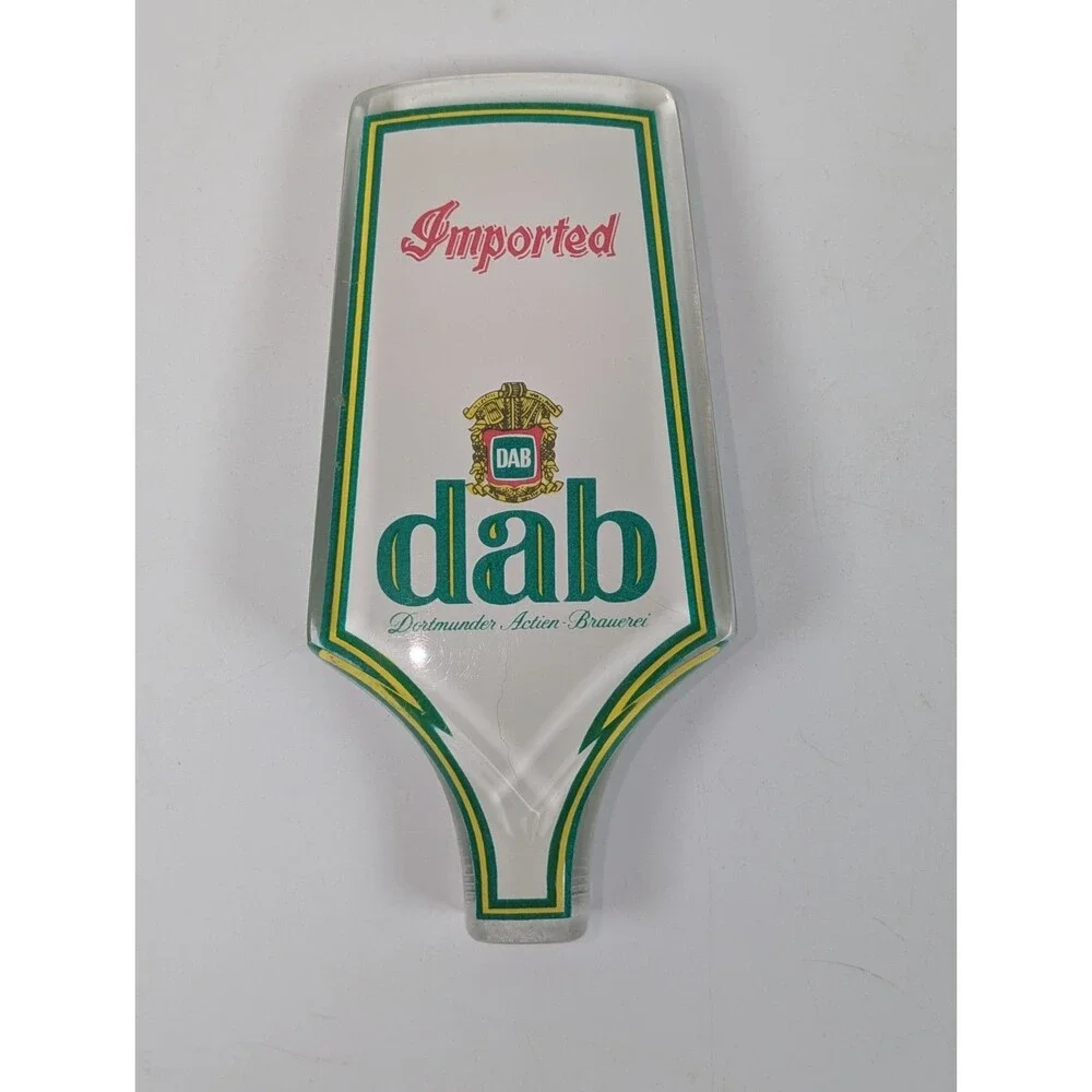 Vintage DAB Imported Beer Tap Handle Acrylic